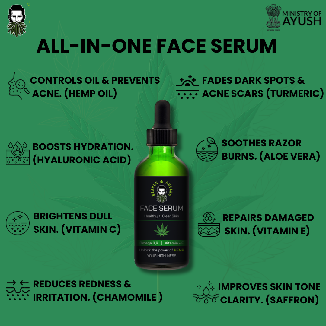 Hemp Face Serum | For a Better, Brighter & Bolder Skin - 30ml