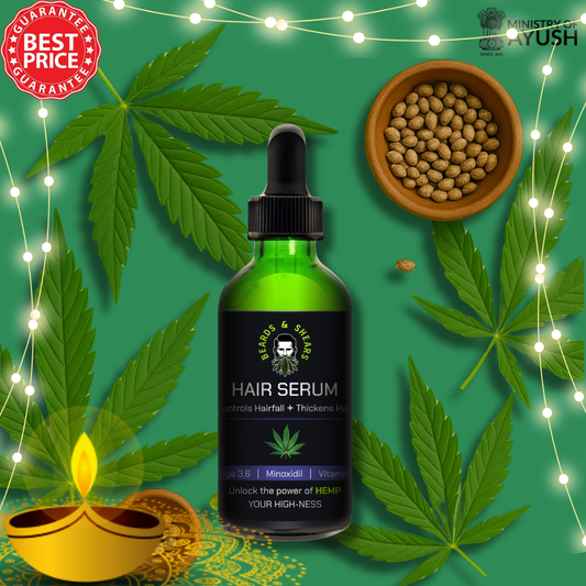 Minoxidil + Hemp Hair Serum | Boosting Hair Growth And Controls Hair Fall - 30ml