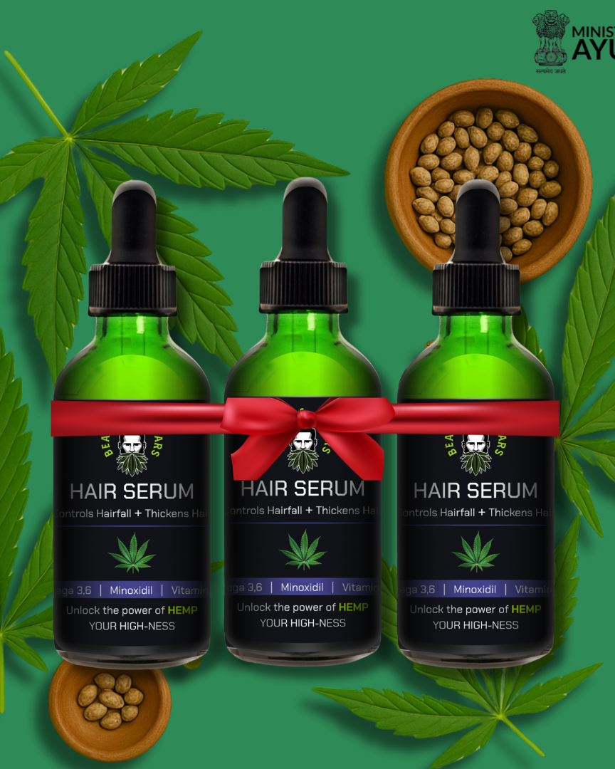 Minoxidil + Hemp Hair Serum | Boosting Hair Growth And Controls Hair Fall - 30ml
