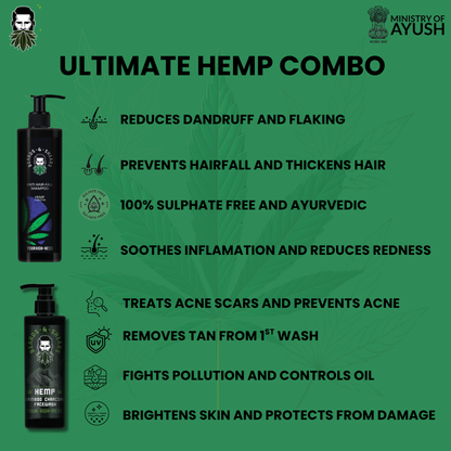 The Ultimate Hemp Combo - Face Wash & Shampoo