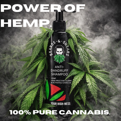 Anti Dandruff Shampoo 250ml | Contains Piroctone Olamine, Activated Charcoal & Hemp Seed Oil