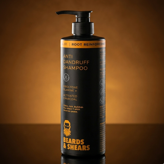 Anti Dandruff Shampoo for Men | Piroctone Olamine & Activated Charcoal | Deep Scalp Cleanser