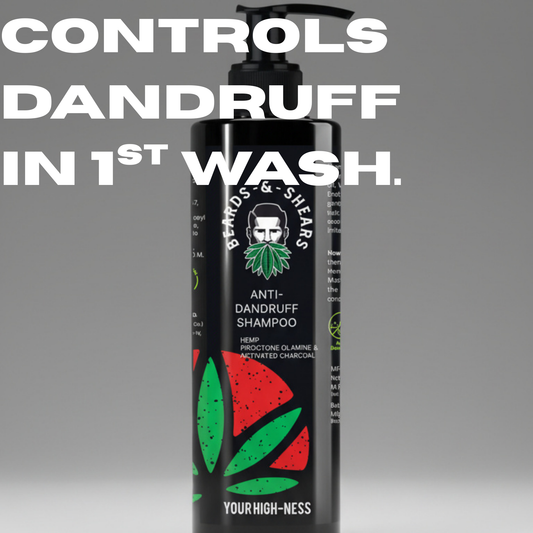 Anti Dandruff Shampoo 250ml | Contains Piroctone Olamine, Activated Charcoal & Hemp Seed Oil