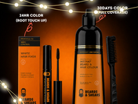 Instant Beard & Hair Color - Natural Black | 300ml