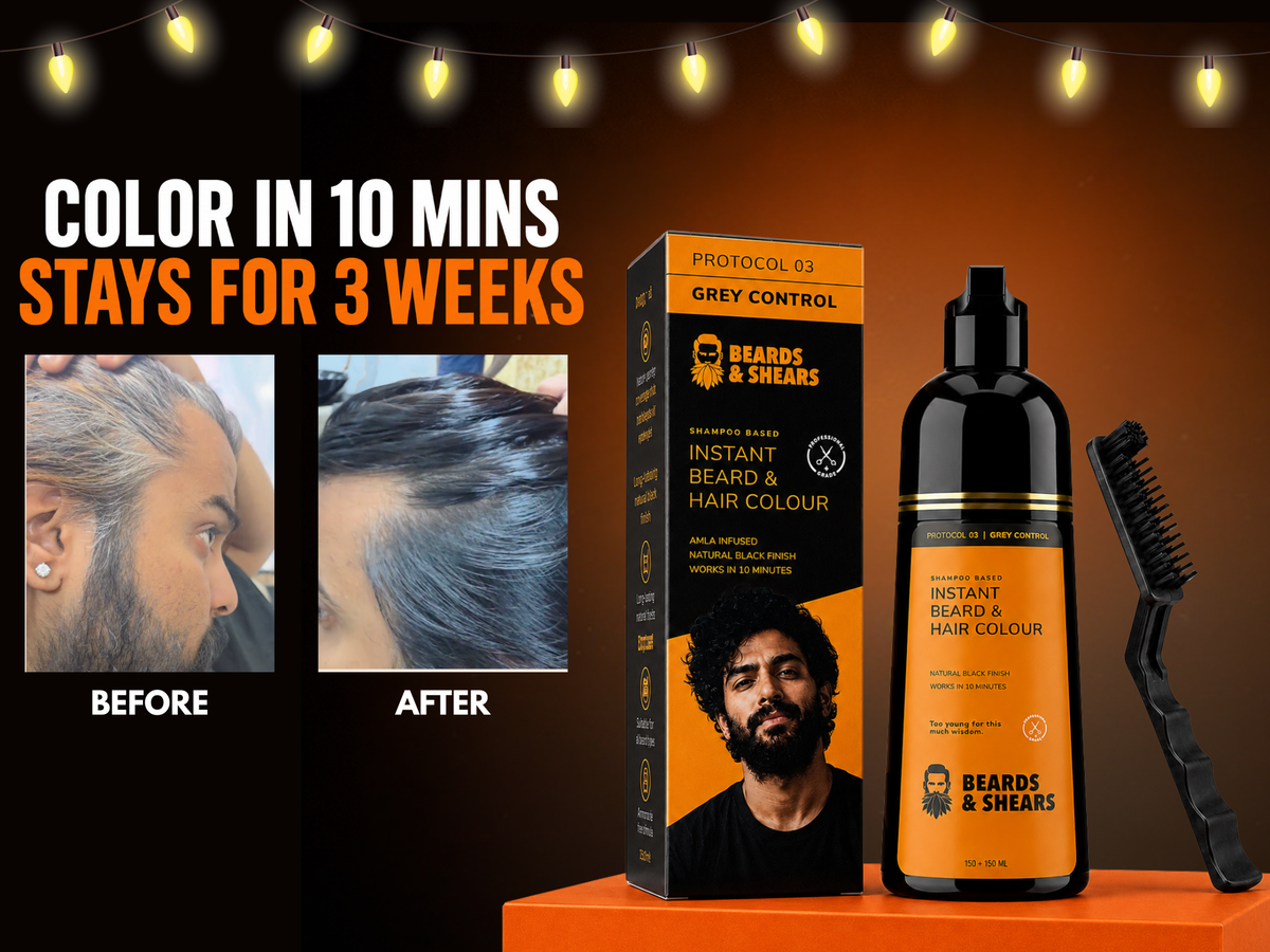 Instant Beard & Hair Color - Natural Black | 300ml