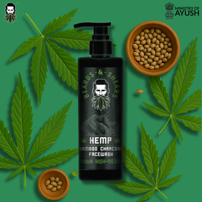 Hemp Face Wash With Activated Bamboo Charcoal - 200ml