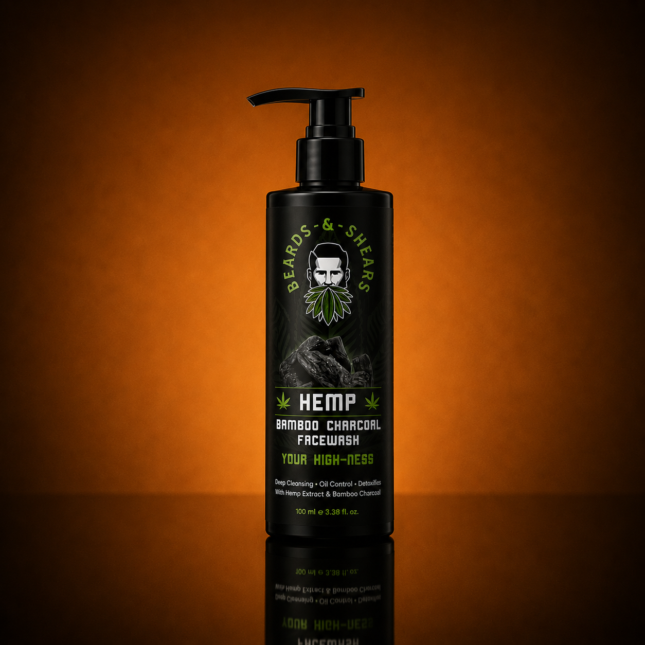 Hemp Face Wash With Activated Bamboo Charcoal - 100ml