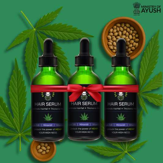 Minoxidil + Hemp Hair Growth Serum x 3 | Boosting Hair Growth And Controls Hair Fall